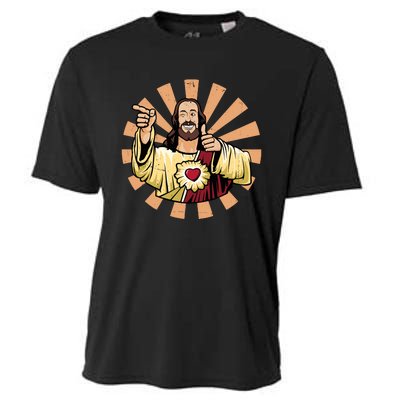 Vintage Buddy Christ Cooling Performance Crew T-Shirt