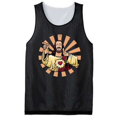 Vintage Buddy Christ Mesh Reversible Basketball Jersey Tank