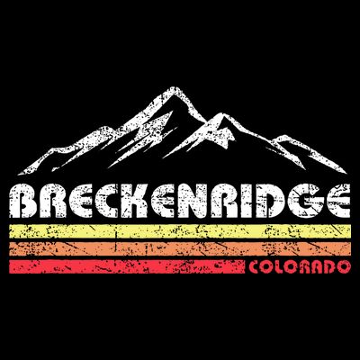 Vintage Breckenridge Colorado Throwback Retro Mountain T-Shirt