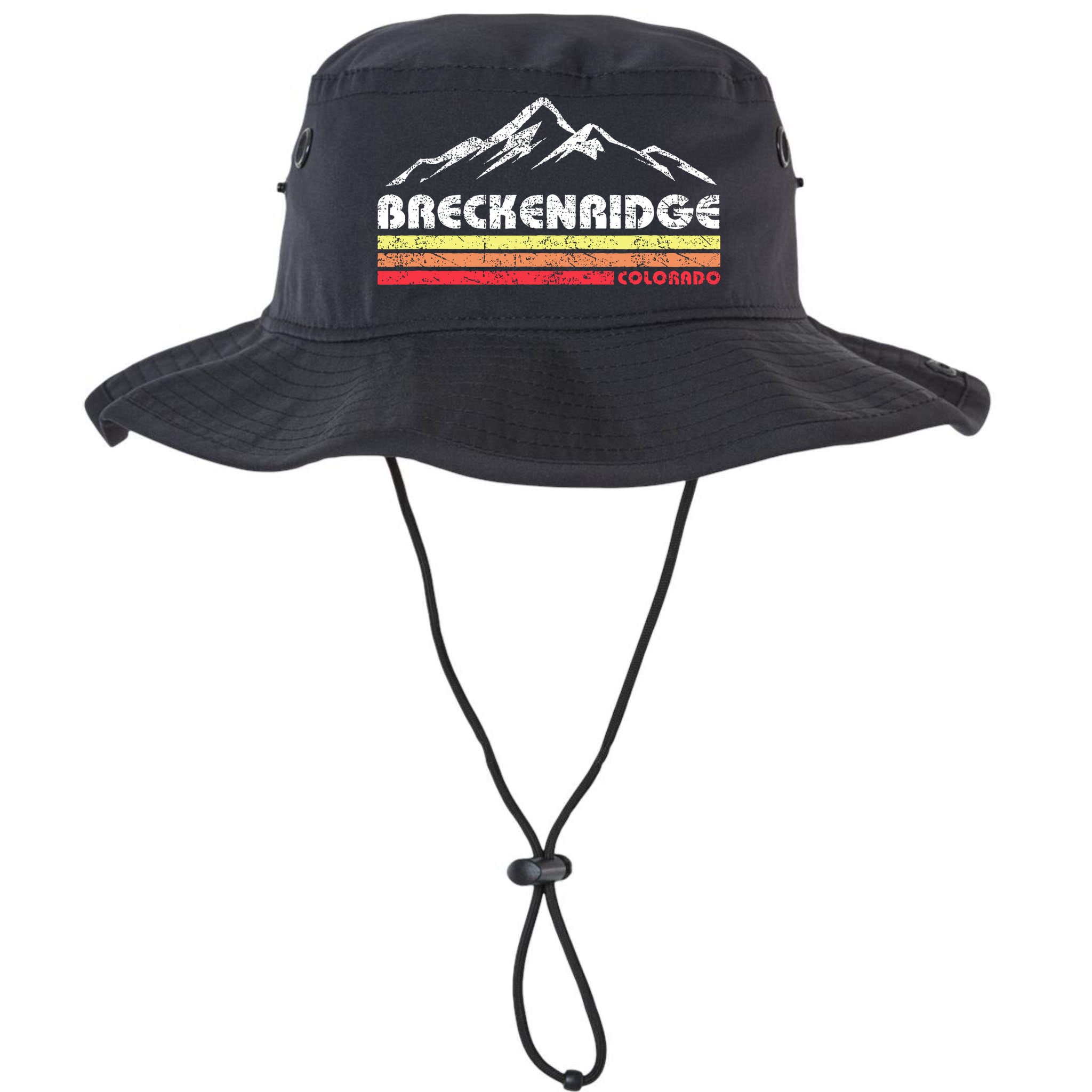 Vintage Breckenridge Colorado Throwback Retro Mountain Bucket Hat