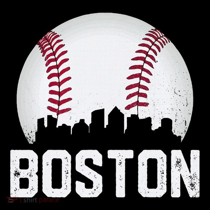 Vintage Boston City Skyline Baseball Game Day Fan Flatbill Hat