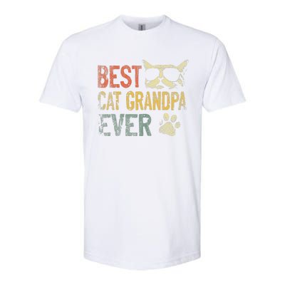 Vintage Best Cat Grandpa Ever Cat Grandpa Fathers D Softstyle® CVC T-Shirt