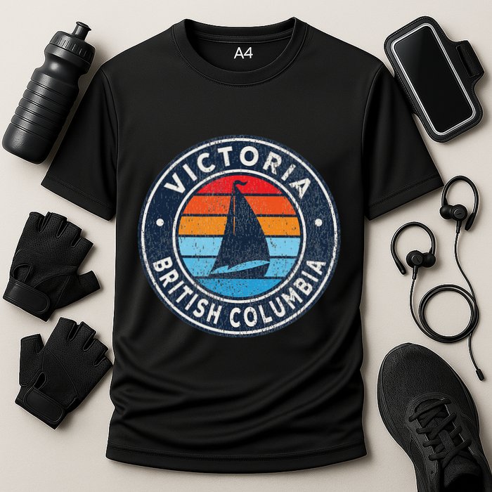 Victoria British Columbia Bc Cooling Performance Crew T-Shirt
