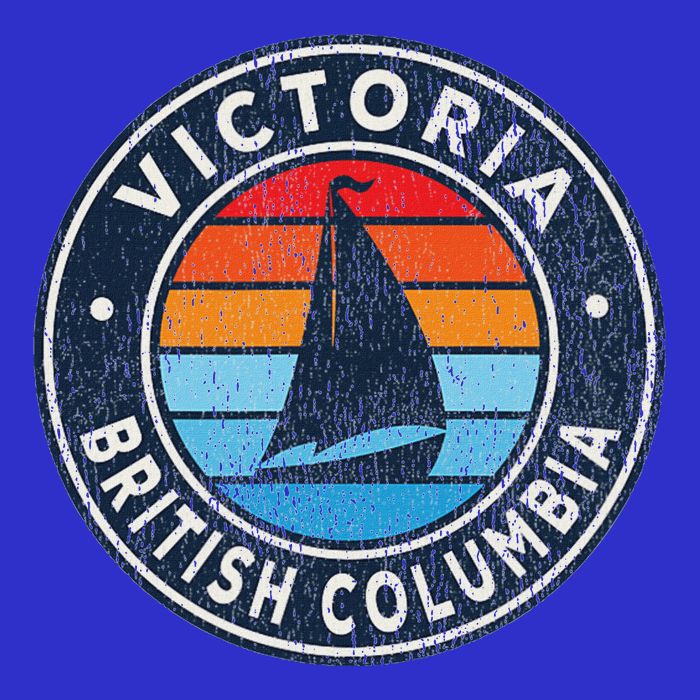 Victoria British Columbia Bc Stripe Pom Pom Beanie