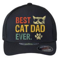 Vintage Best Cat Dad Ever Cat Daddy Gift shirt Flexfit Unipanel Trucker Cap