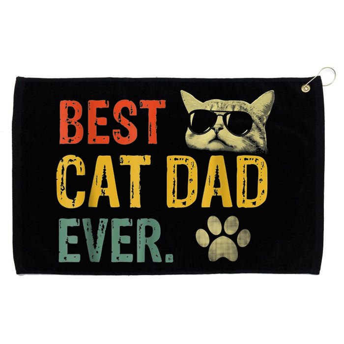 Vintage Best Cat Dad Ever Cat Daddy Gift shirt Grommeted Golf Towel