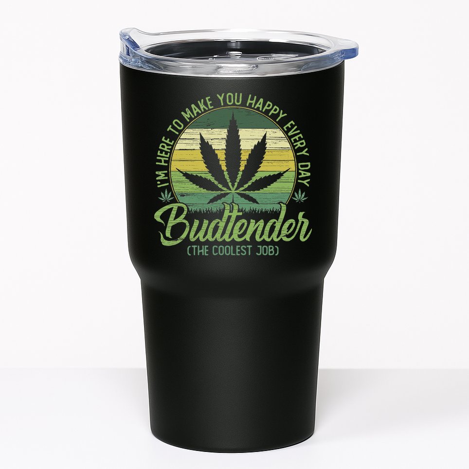 Vintage Budtender Coolest Job Marijuana Weed Supporters Tumbler