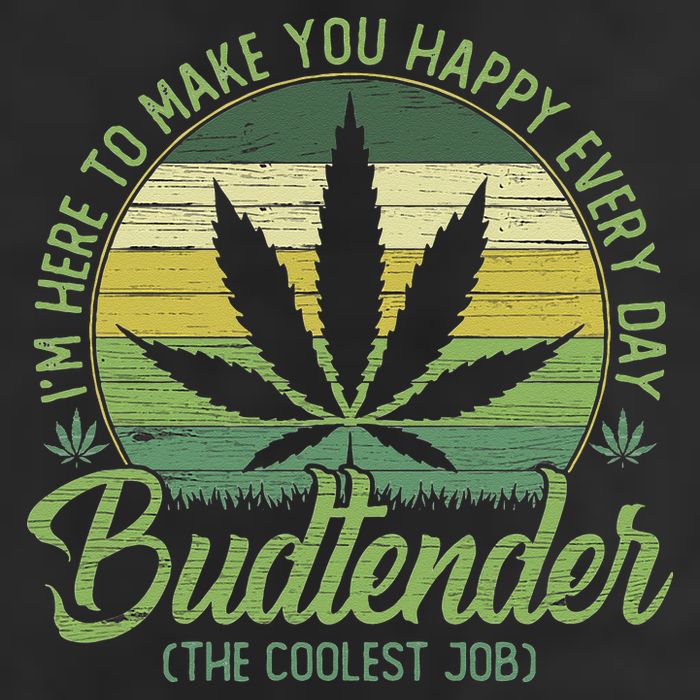 Vintage Budtender Coolest Job Marijuana Weed Supporters Hat