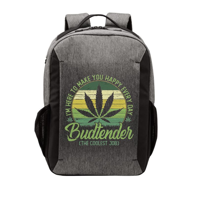 Vintage Budtender Coolest Job Marijuana Weed Supporters Vector Backpack
