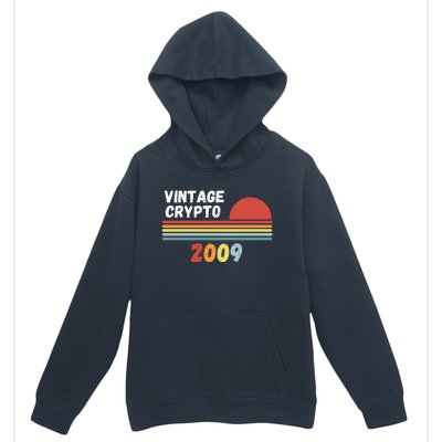 Vintage BTC, Crypto 2009, Bitcoin Crypto, HODL Bitcoin, Retro Urban Pullover Hoodie