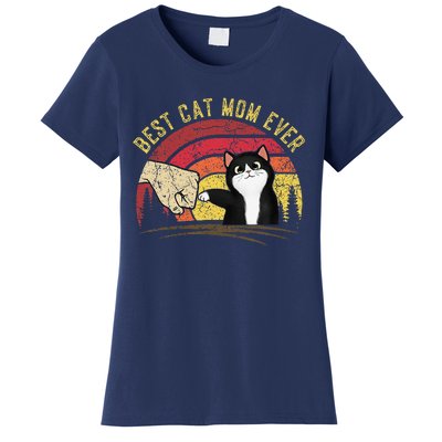 Vintage Best Cat Mom Ever Cat For Funny Funny Cat Women's T-Shirt