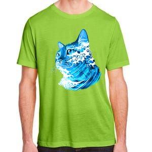 Vote Blue Cat Wave For Kamala Harris 2024 Election Adult ChromaSoft Performance T-Shirt