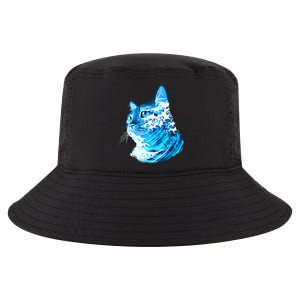 Vote Blue Cat Wave For Kamala Harris 2024 Election Cool Comfort Performance Bucket Hat