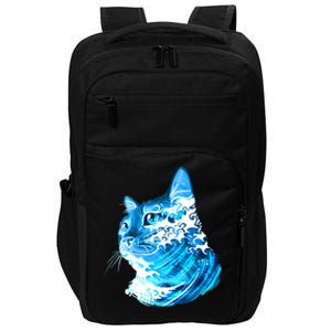 Vote Blue Cat Wave For Kamala Harris 2024 Election Impact Tech Backpack