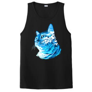 Vote Blue Cat Wave For Kamala Harris 2024 Election PosiCharge Competitor Tank