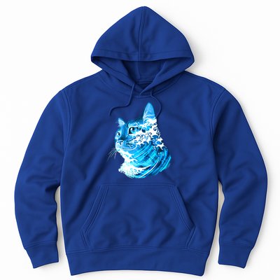 Vote Blue Cat Wave For Kamala Harris 2024 Election Hoodie