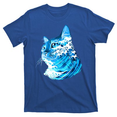 Vote Blue Cat Wave For Kamala Harris 2024 Election T-Shirt