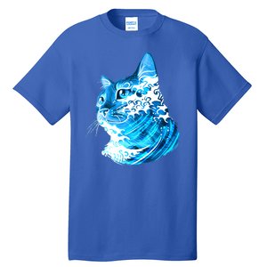 Vote Blue Cat Wave For Kamala Harris 2024 Election Tall T-Shirt