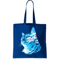 Vote Blue Cat Wave For Kamala Harris 2024 Election Tote Bag