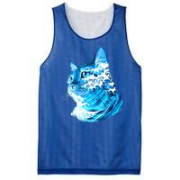 Vote Blue Cat Wave For Kamala Harris 2024 Election Mesh Reversible Basketball Jersey Tank