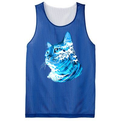 Vote Blue Cat Wave For Kamala Harris 2024 Election Mesh Reversible Basketball Jersey Tank