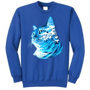 Vote Blue Cat Wave For Kamala Harris 2024 Election Tall Sweatshirt