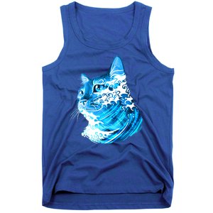 Vote Blue Cat Wave For Kamala Harris 2024 Election Tank Top