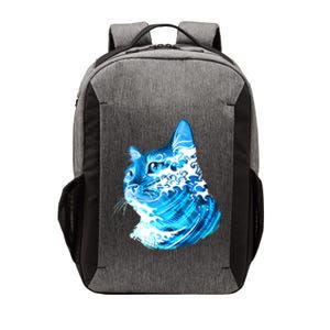 Vote Blue Cat Wave For Kamala Harris 2024 Election Vector Backpack