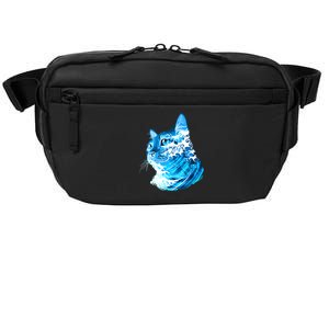 Vote Blue Cat Wave For Kamala Harris 2024 Election Crossbody Pack