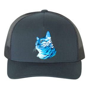 Vote Blue Cat Wave For Kamala Harris 2024 Election Yupoong Adult 5-Panel Trucker Hat