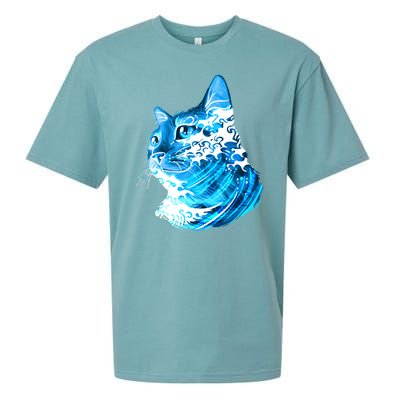 Vote Blue Cat Wave For Kamala Harris 2024 Election Sueded Cloud Jersey T-Shirt