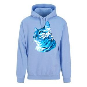 Vote Blue Cat Wave For Kamala Harris 2024 Election Unisex Surf Hoodie