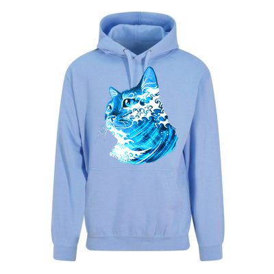 Vote Blue Cat Wave For Kamala Harris 2024 Election Unisex Surf Hoodie