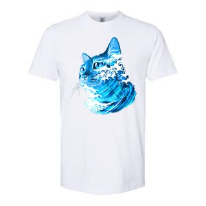 Vote Blue Cat Wave For Kamala Harris 2024 Election Softstyle CVC T-Shirt