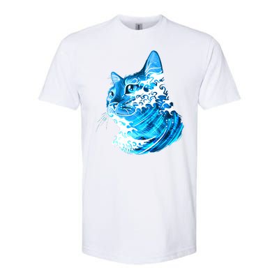 Vote Blue Cat Wave For Kamala Harris 2024 Election Softstyle CVC T-Shirt