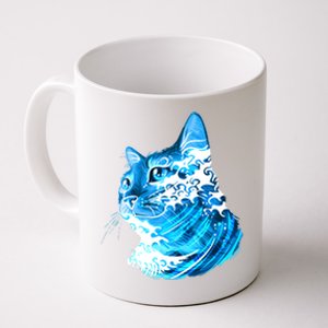 Vote Blue Cat Wave For Kamala Harris 2024 Election Coffee Mug