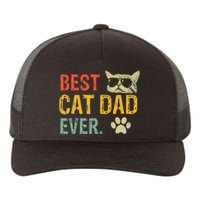 Vintage Best Cat Dad Ever  Cat Daddy Gift Yupoong Adult 5-Panel Trucker Hat