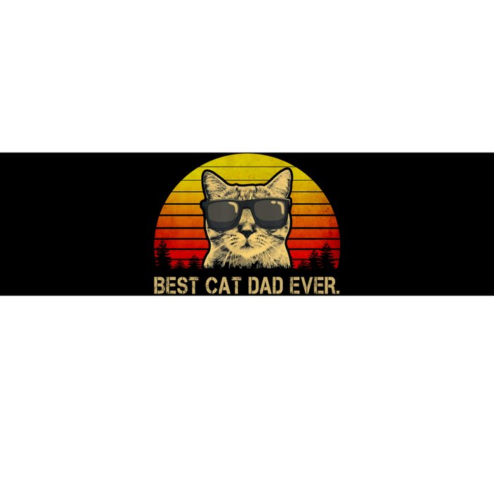 Vintage Best Cat Dad Ever Cat Daddy Father Bumper Sticker