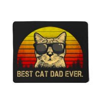 Vintage Best Cat Dad Ever Cat Daddy Father Mousepad