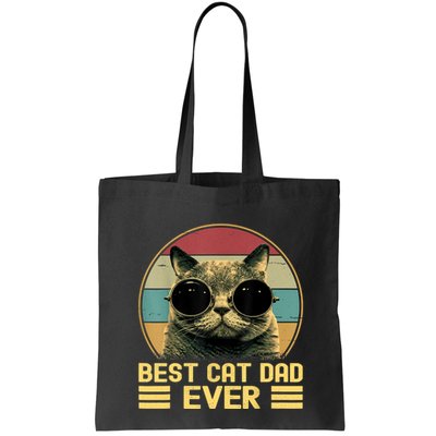 Vintage Best Cat Dad Ever Funny Cat Lover, Cat Dad Bag