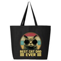 Vintage Best Cat Dad Ever Funny Cat Lover, Cat Dad 25L Jumbo Tote