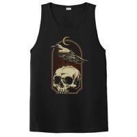 Vintage Black Crow With Skull Ans Moon PosiCharge Competitor Tank