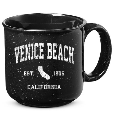 Venice Beach California Ca Vintage Athletic Sports 15oz Campfire Ceramic Mug