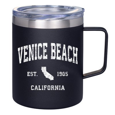 Venice Beach California Ca Vintage Athletic Sports 12oz Stainless Steel Coffee Mug
