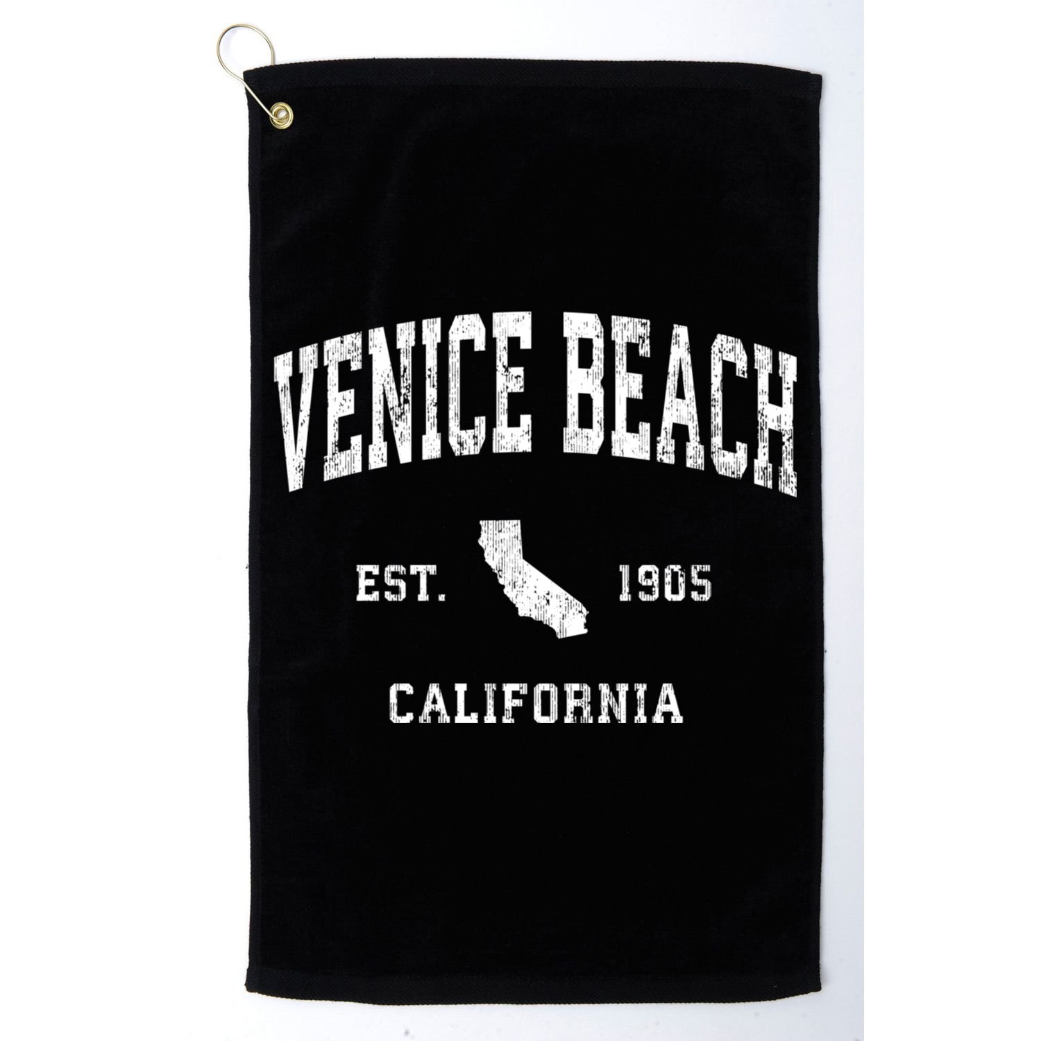Venice Beach California Ca Vintage Athletic Sports Golf Towel