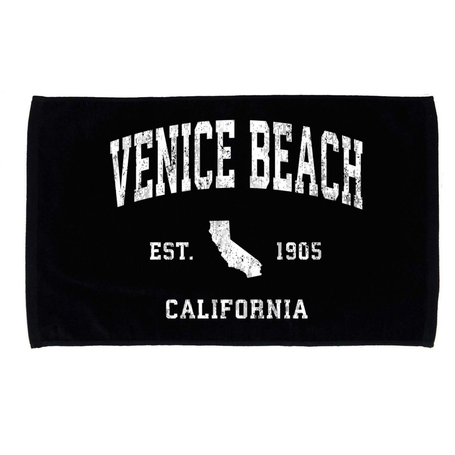 Venice Beach California Ca Vintage Athletic Sports Microfiber Hand Towel