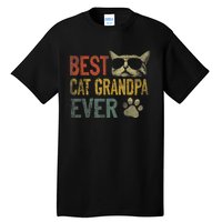 Vintage Best Cat Grandpa Ever TShirt Cat Grandpa Father's D TShirt Tall T-Shirt