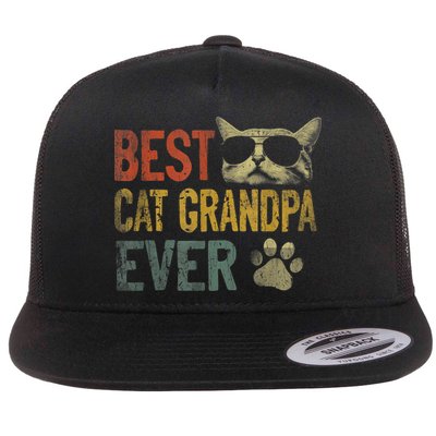 Vintage Best Cat Grandpa Ever TShirt Cat Grandpa Father's D TShirt Flatbill Hat