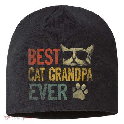 Vintage Best Cat Grandpa Ever TShirt Cat Grandpa Father's D TShirt Sustainable Beanie