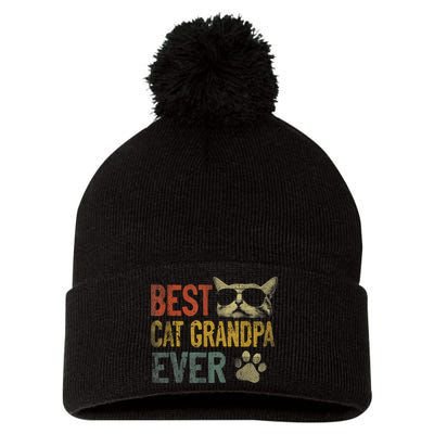 Vintage Best Cat Grandpa Ever TShirt Cat Grandpa Father's D TShirt Pom Pom 12in Knit Beanie